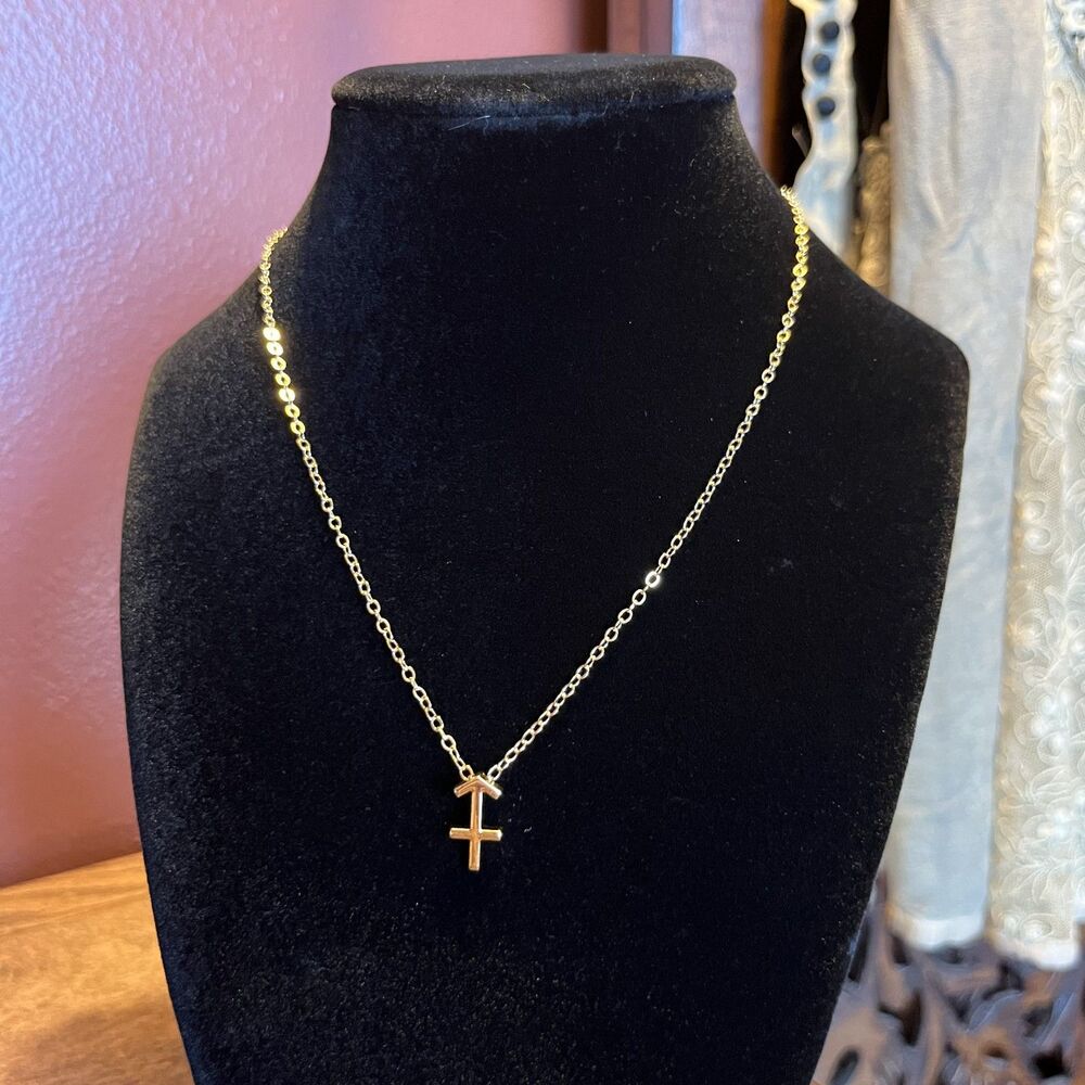Sagittarius Gold Plated Necklace 16 in Whimsygoth Practical Magic Zodiac
